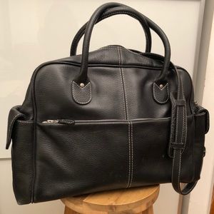 Latico Large Travel Bag LEATHER BLACK EUC